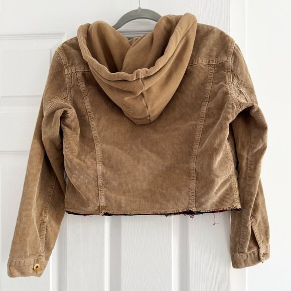NSF "Rusty" Crop Hooded Corduroy Jacket in "Copper", size Small - Picture 11 of 16